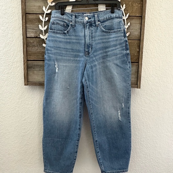 Evereve Vintage Barrel Leg Denim Jeans Women's size‎ 28 NWT - Picture 1 of 11